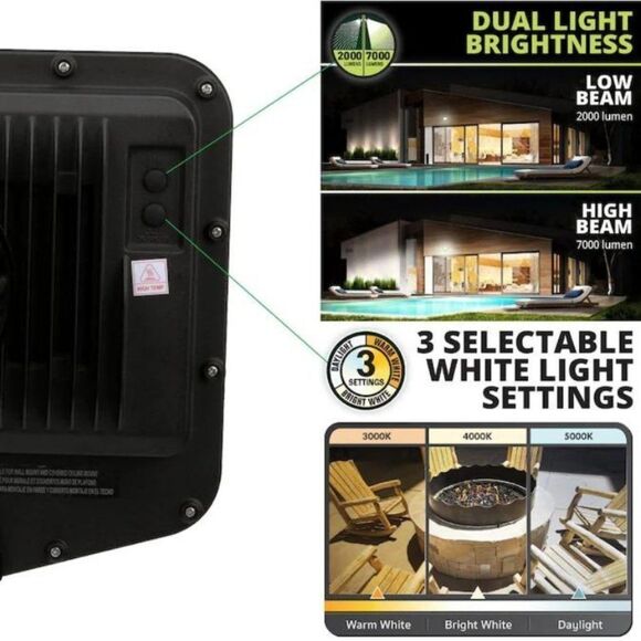 Good Earth Lighting Lumen Bronze Hardwired LED Motion-Activated Flood Li… - Picture 4 of 7